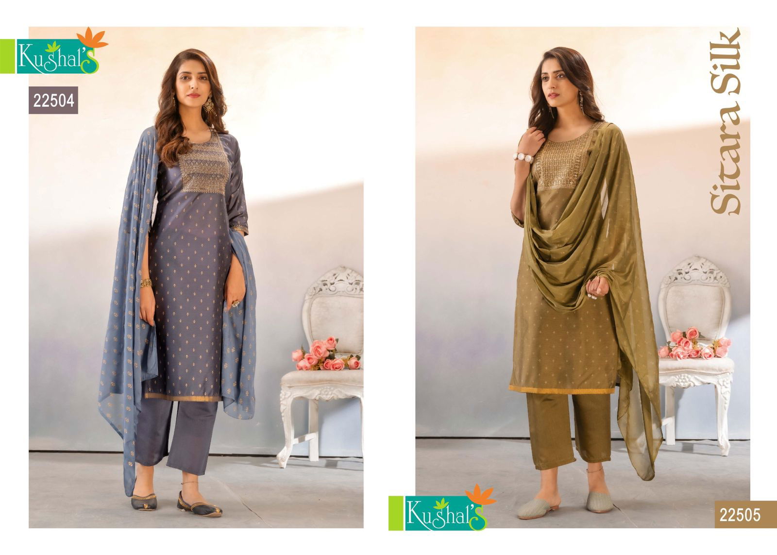Kushals Sitara Readymade Designer Salwar Suits Catalog
